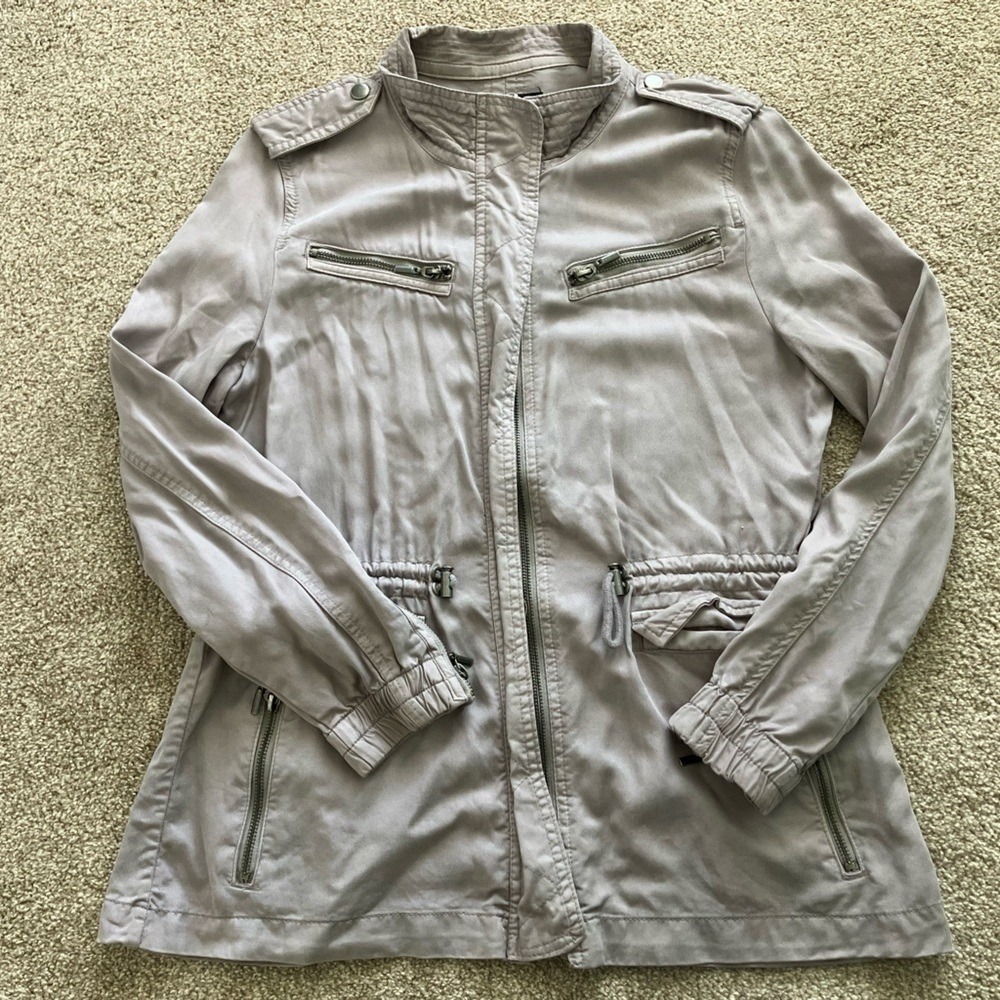 Trixxi Clothing Company 100% Tencel Zip Utility Jacket Size‎ M